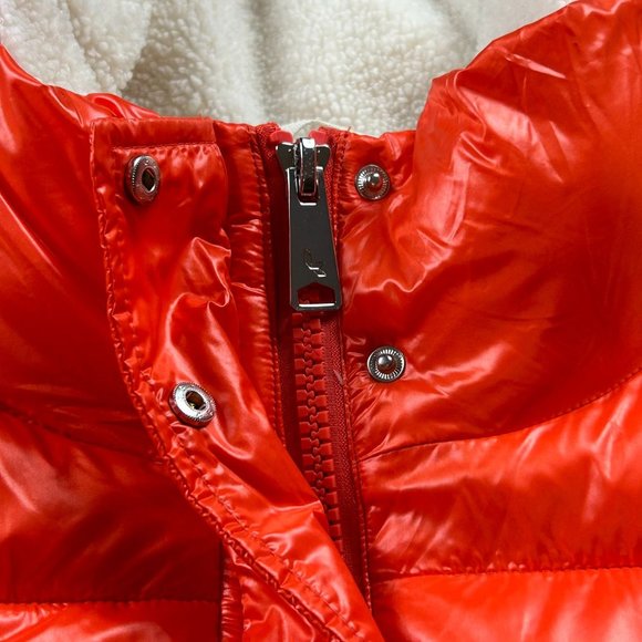 Koolaburra by UGG Women's Orange Sherpa-Trim‎ Puffer Jacket Size XL - Picture 3 of 10